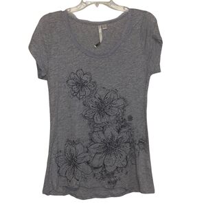 Floral Gray Women's Top